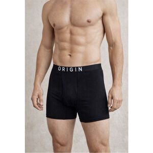 Origins Men's Black Boxer Briefs Large 4 pair